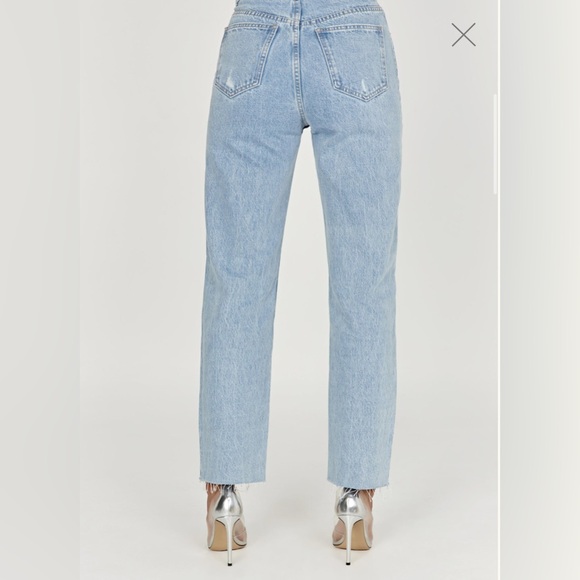 Zara Light Blue Straight Leg Jeans - Picture 3 of 4
